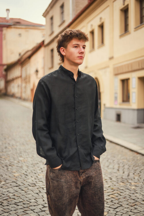 Pánská lněná košile KARI - Obrázek 8