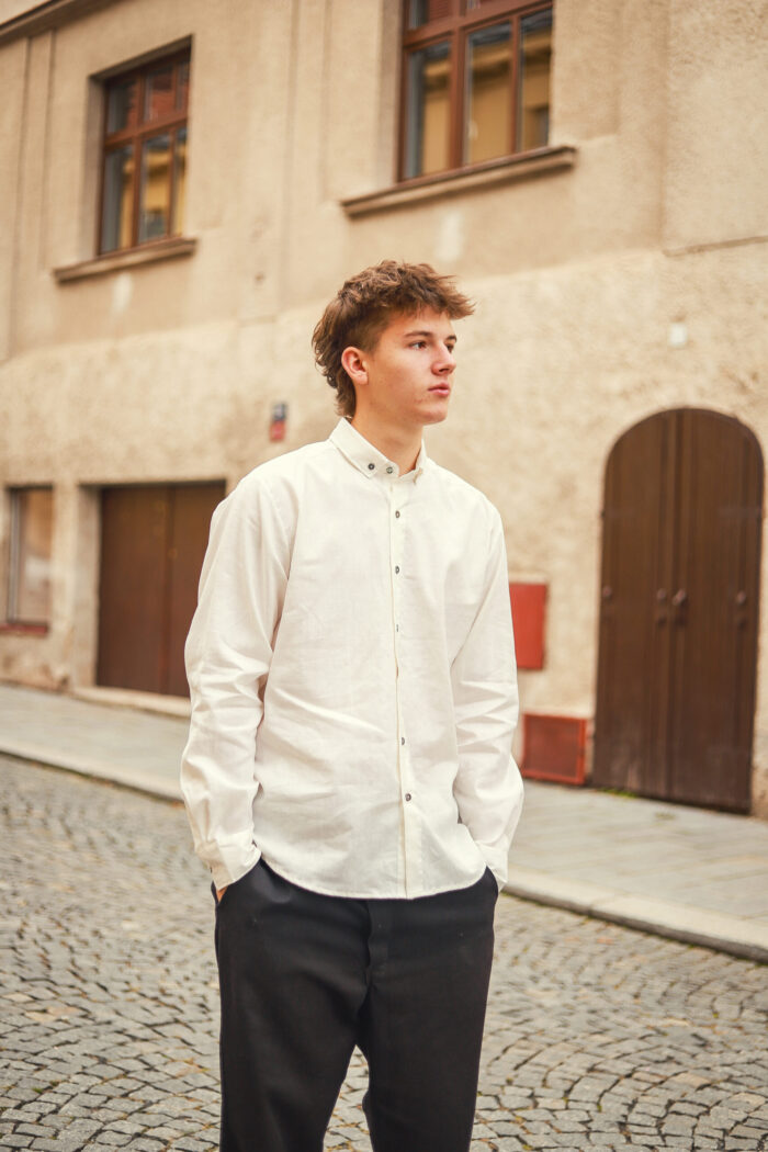 Pánská lněná košile VALO - Obrázek 6