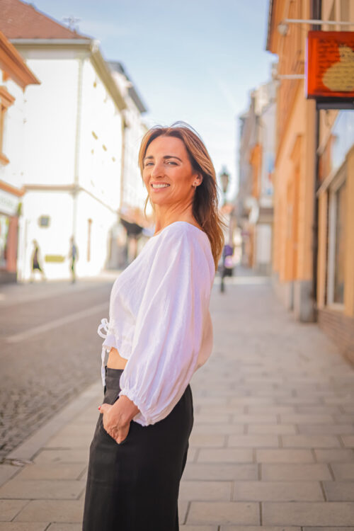 Lněný stahovací top MARIA - Obrázek 6