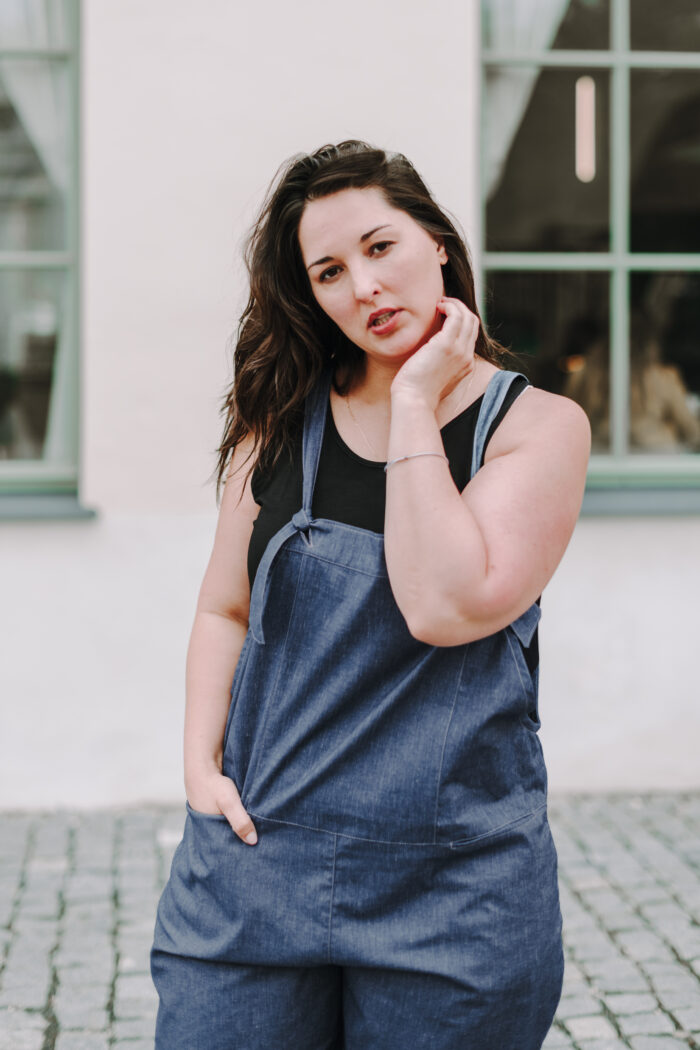 Denimové lacláče EVELÍNA - Obrázek 4